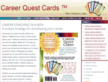 Tablet Screenshot of careerquestcards.com